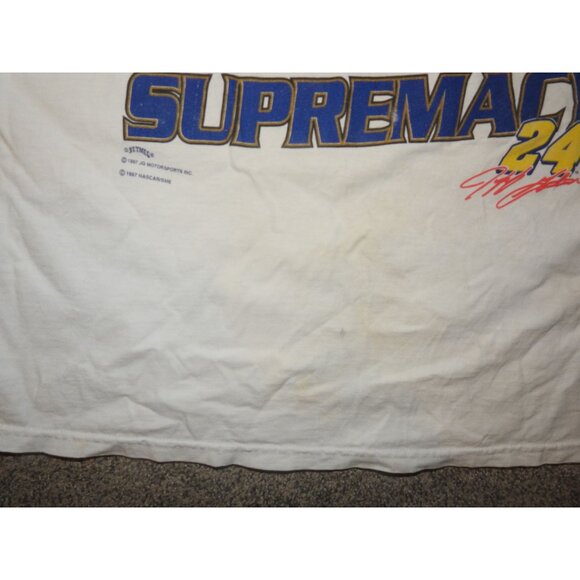 Vintage Jeff Gordon Two Time NASCAR Champion 1995 1997 Single Stitch T-Shirt XXL - Picture 7 of 9